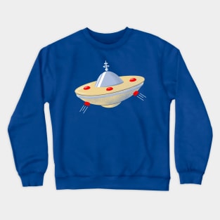 Retro Flying Saucer Crewneck Sweatshirt